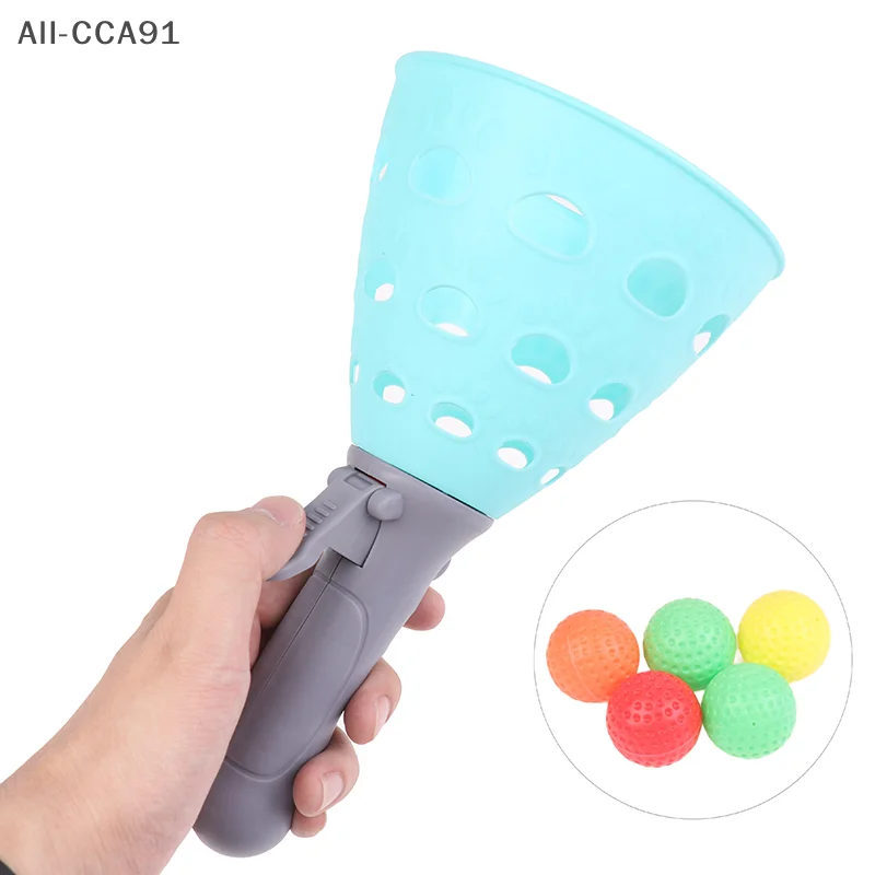 

7Pcs/Set Plastic Parent-Child Outdoor Toy Pinball Sense Training Equipment Kids Fun Ejection To Catch A Ball Launch Throwing Toy