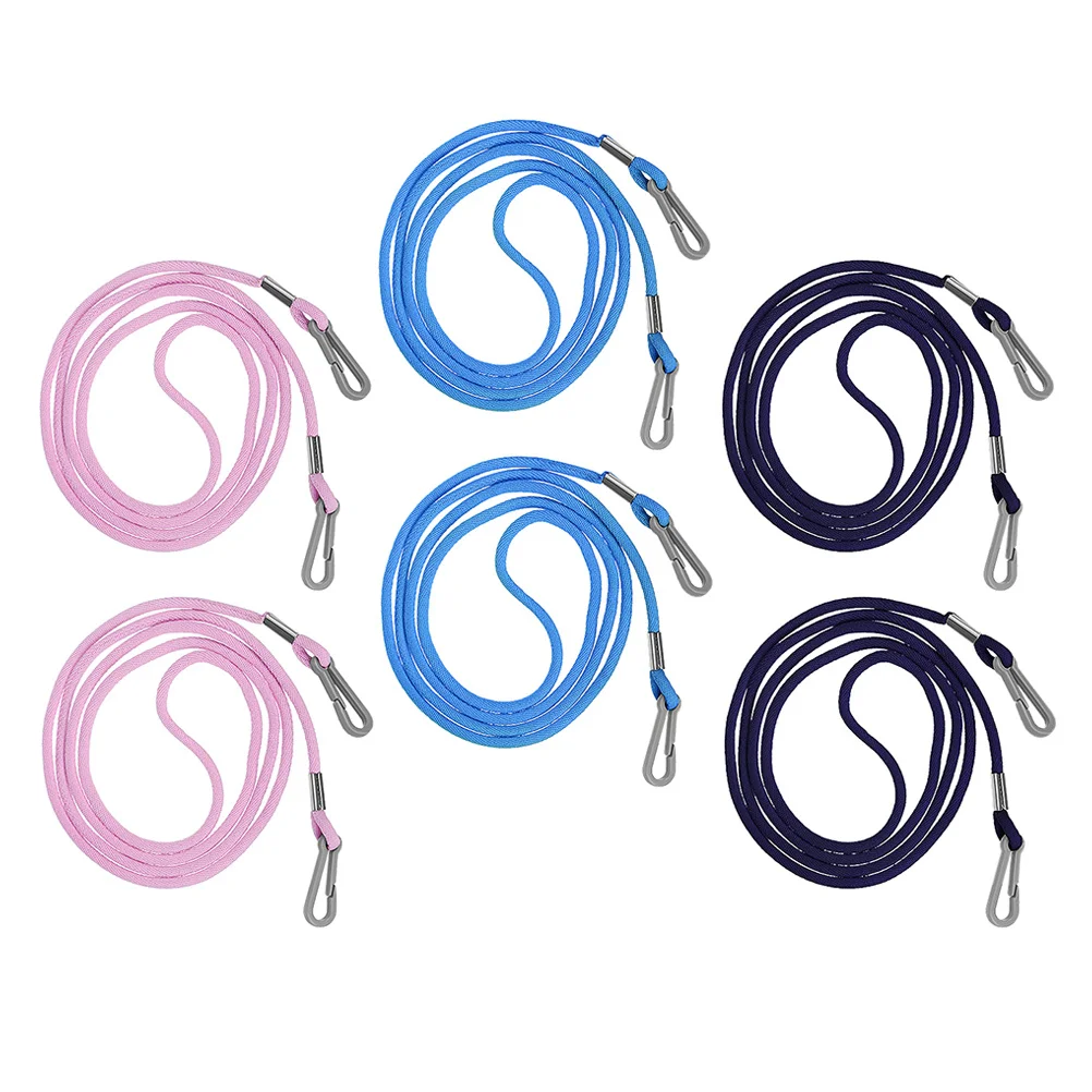 

6Pcs Kid Glove Straps Soft Mitten Clips with Neck Lanyard Winter Sports Accessory Prevent Lost Gloves Glove Clip