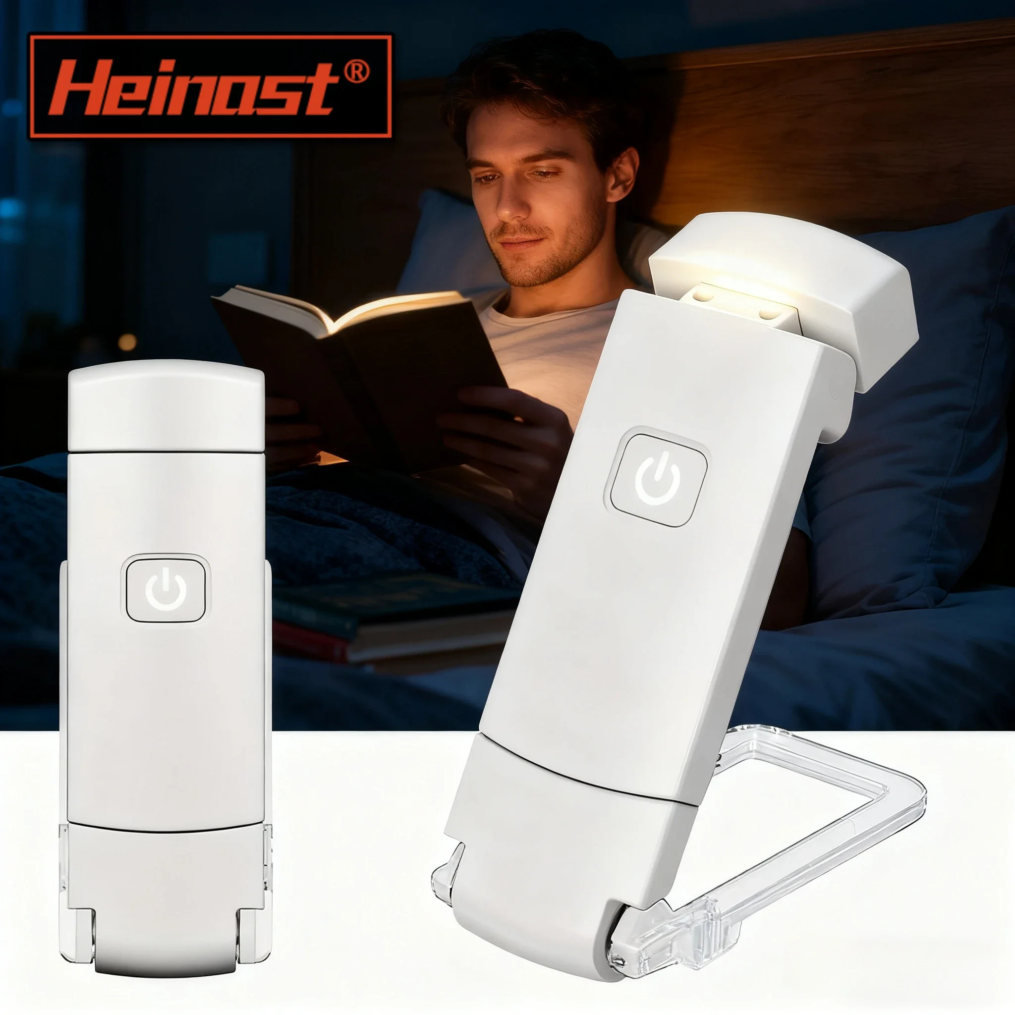 USB Rechargeable Book Light, 3-Level Dimmable Eye-Care Reading Lamp, Clip On Bedside Light for Kids Students Reading in Bed