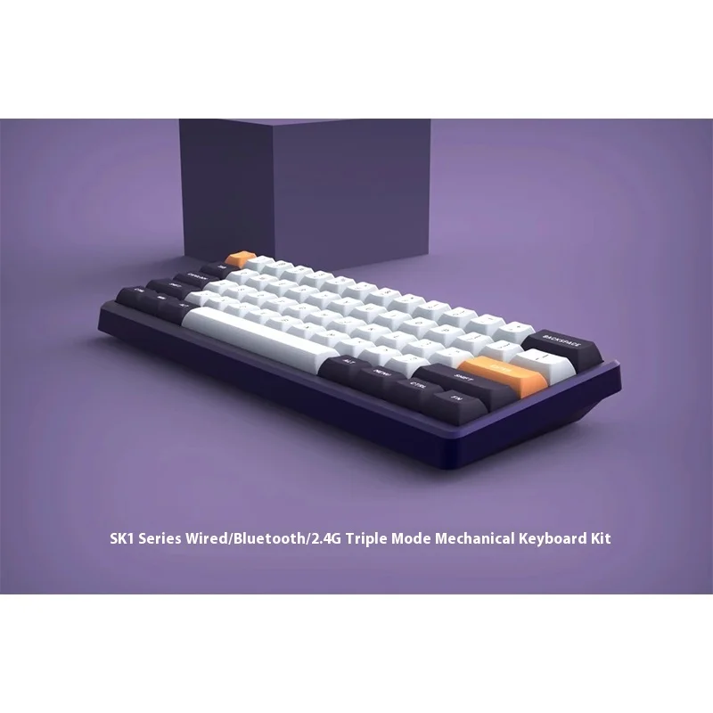 Sikakeyb Sk1 Aluminum Alloy/Transparent 61 Key Wireless The Third Mock Examination Customized Mechanical Keyboard Kit