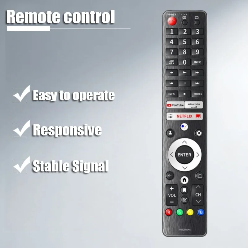 

Universally Remote Control GB326WJNA Wide Compatibility Multiple Devices Ergonomic Grip Comfortable Hold Remote Control Replacem
