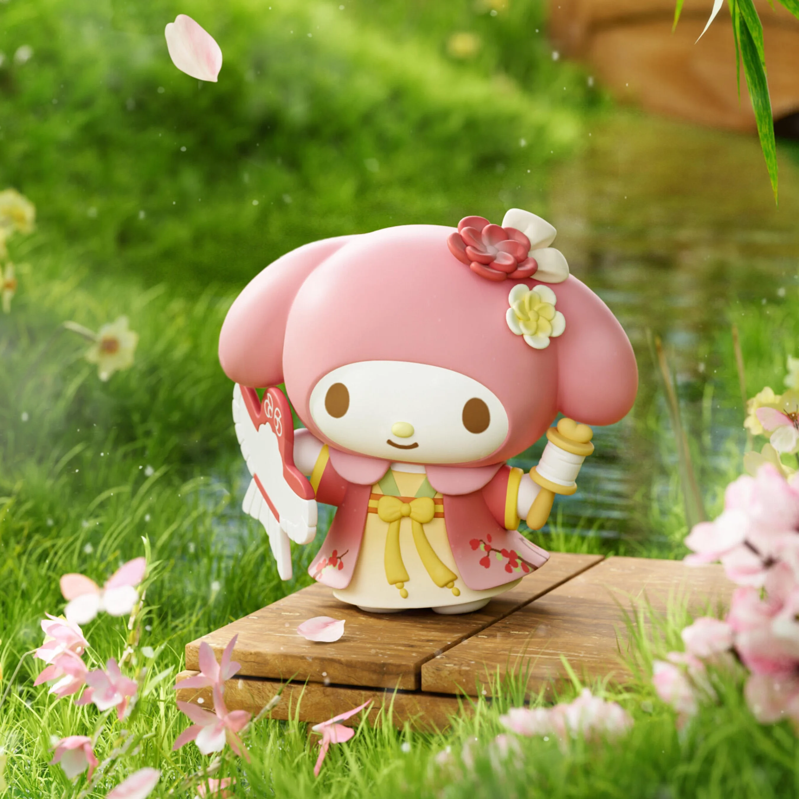 Cartoon Four Seasons And Eight Solar Terms Series Ornaments Figue Doll Kuromi My Melody Blind Box Transparent Box Birthday Gift