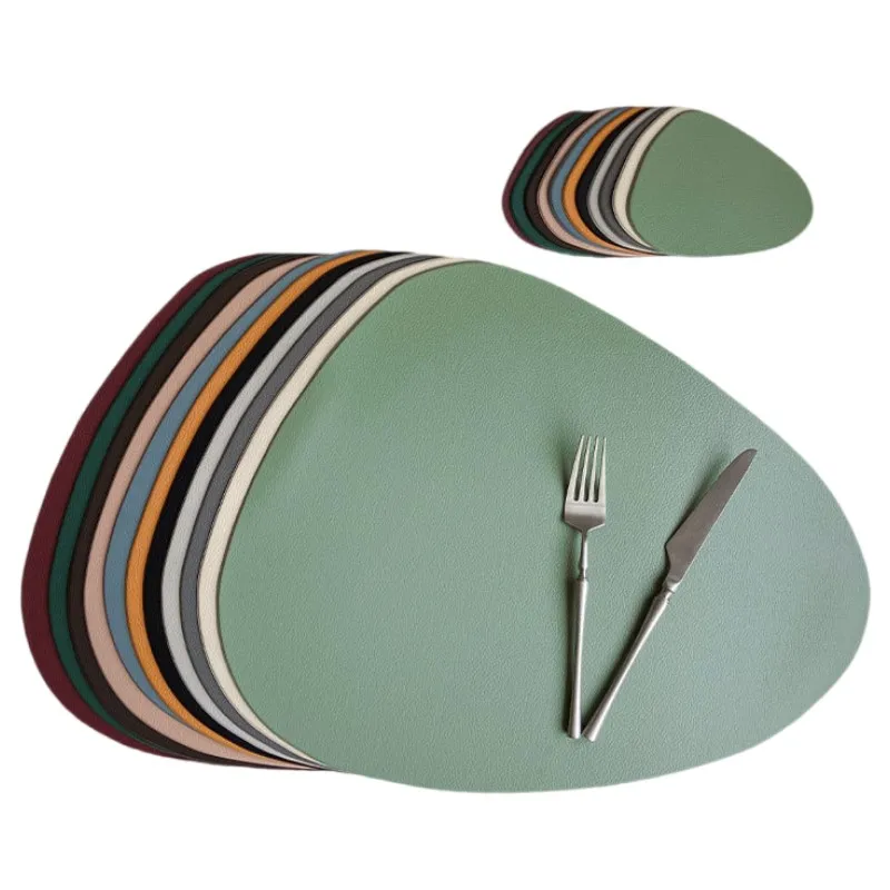 1/6/10sets Dining Table Placemats Washable Green Place Mats for Square Round Table for Kitchen Patio Indoor Outdoor Table Mats