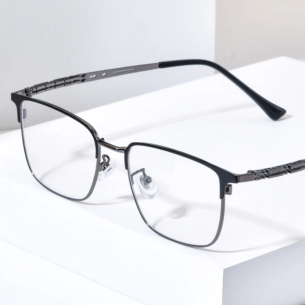 NIANZHEN Titanium Alloy Eyeglasses Frame Men Square Brand Design Glasses Ultralight-Weight Retro Women Eyewear Spectacles 3827