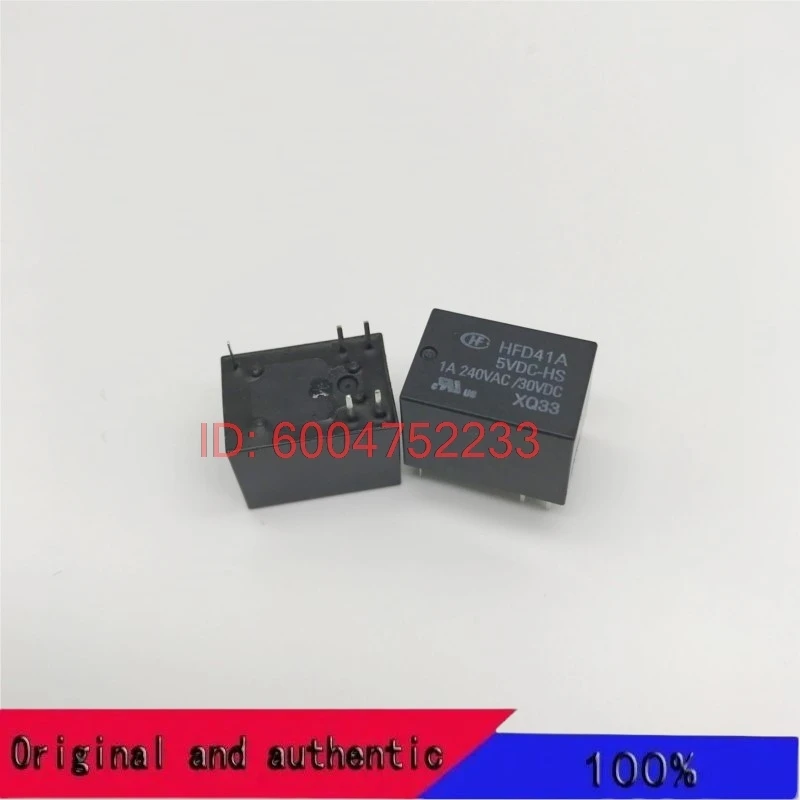 10PCS Hongfa relay HFD41A-5VDC-HS group conversion 5-pin 1A240VAC HM4101F-005-HS