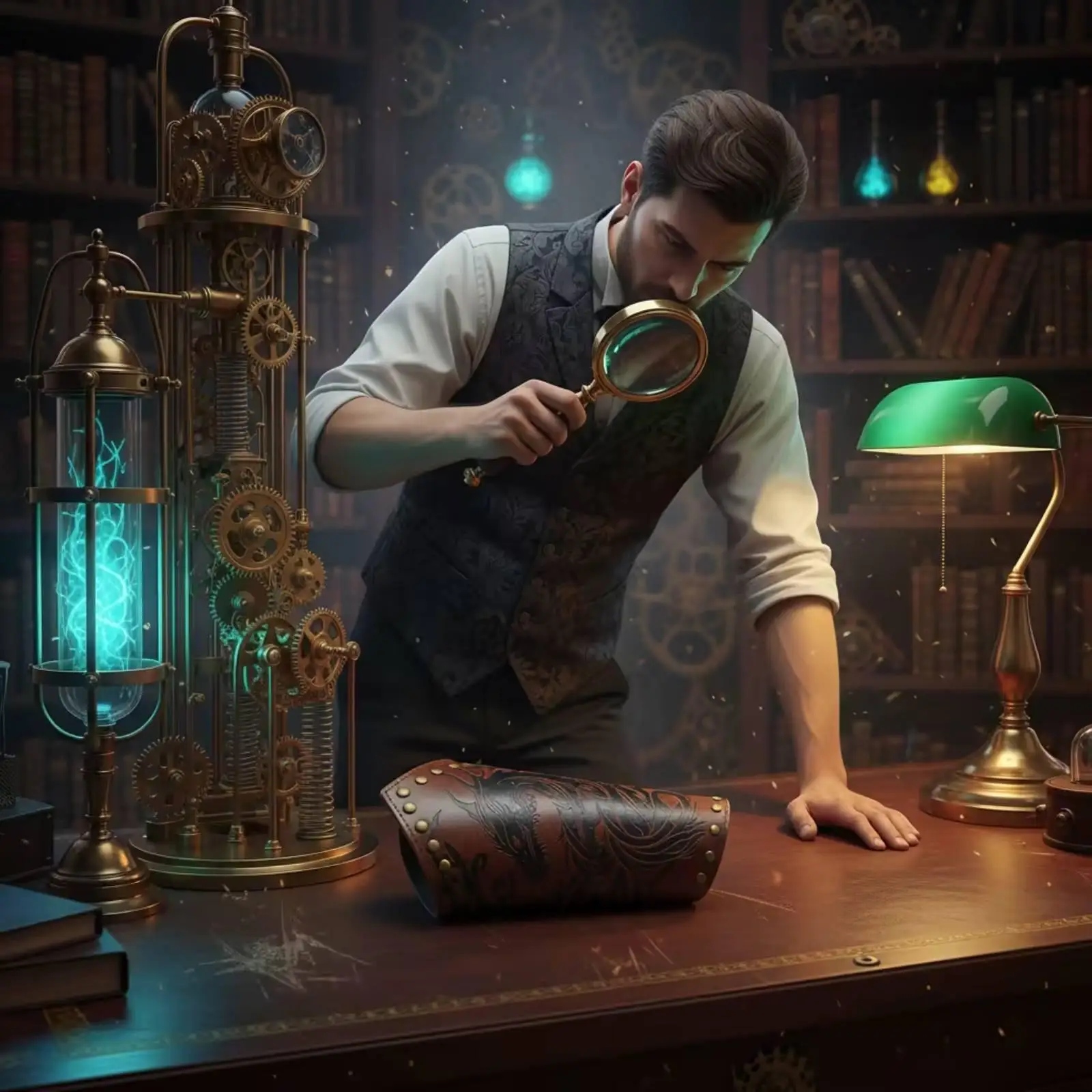 Protetor de braço masculino estilo steampunk, em couro sintético, com cordões, para proteger o antebraço, acessório de fantasia para eventos de carnaval e cosplay.