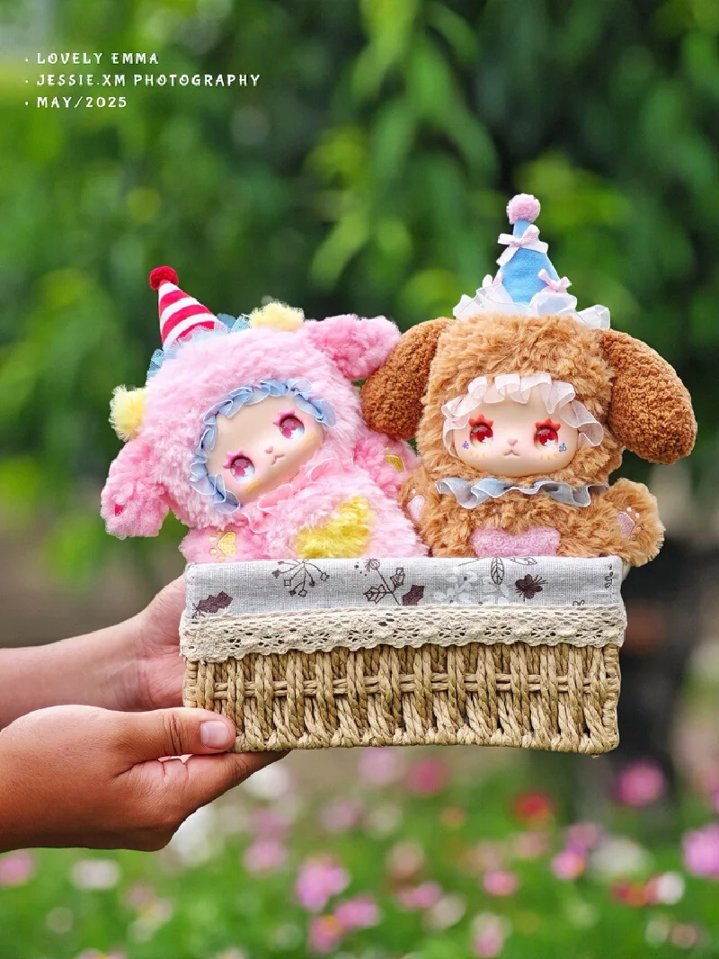 Nova caixa cega adorável emma gosto festa série caixa cega de pelúcia na moda brinquedo estatueta bonito boneca pendurar saco caixa mistério presentes surpresa