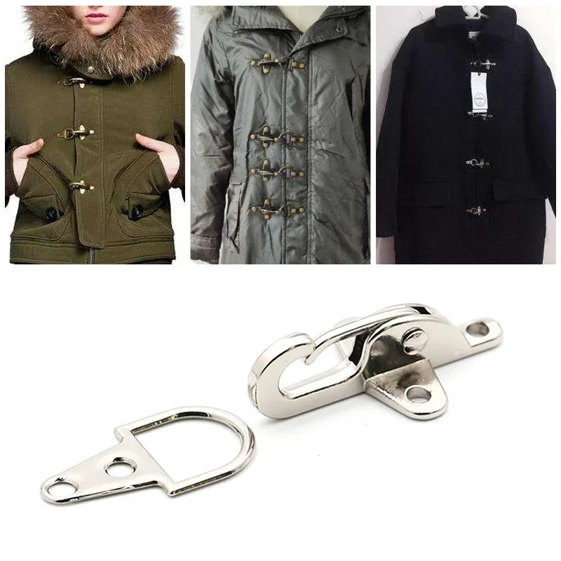 4pcs Meetee 5cm Metal Buckles Lobster Snap Clasp Clip for Handbag Strap Belt Hasp Coat Down Jacket Sewing Clothing Accessories
