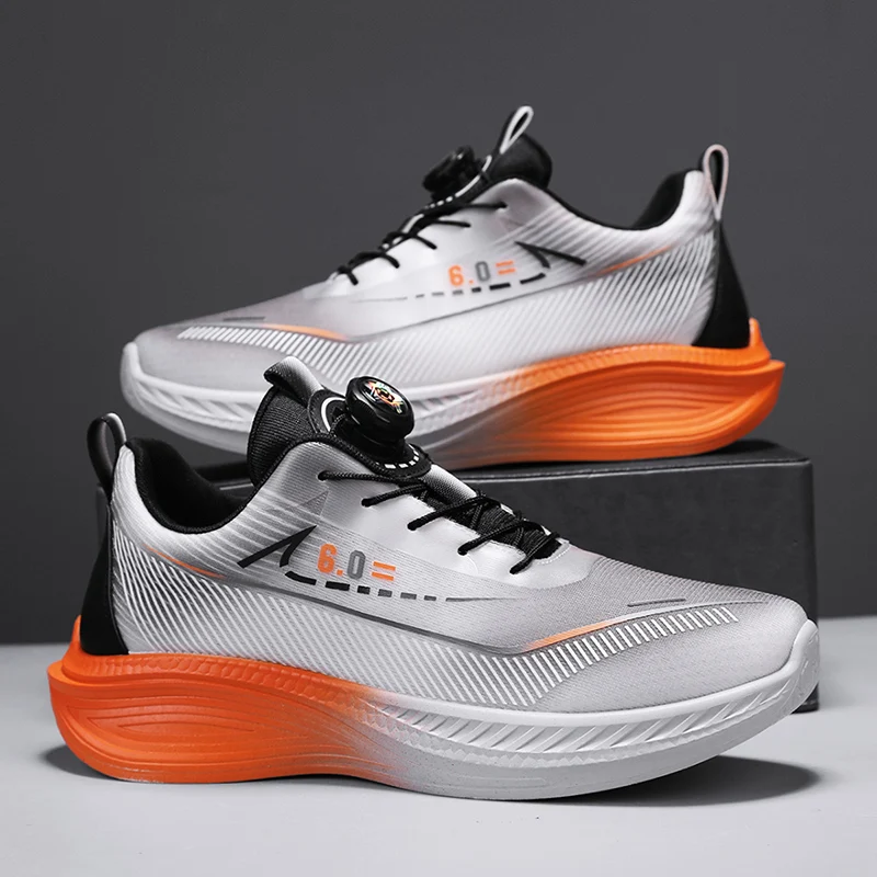 أحذية رياضية كاجوال جديدة للرجال، صيفية خفيفة الوزن، مضادة للانزلاق، قابلة للتنفس، نعل ناعم، أحذية شبكية ممتصة للصدمات