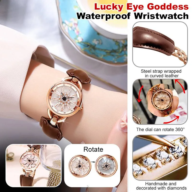 Women\'s fashion waterproof quartz watch temperament snowflake pattern dial quartz watch