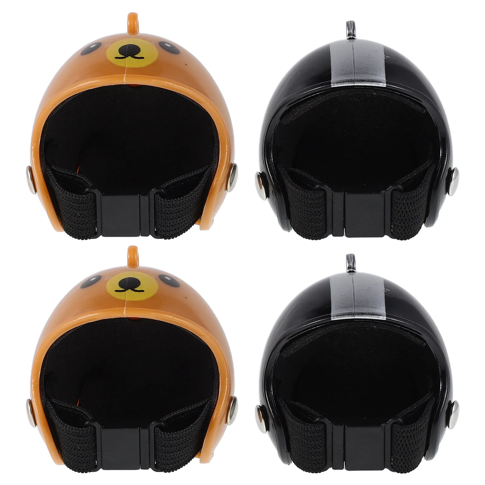 

4Pcs Chicken Hen Safety Hat Adjustable Size Bird Protective Cap Parrot Small Pet Hard Hat Costumes for Chickens