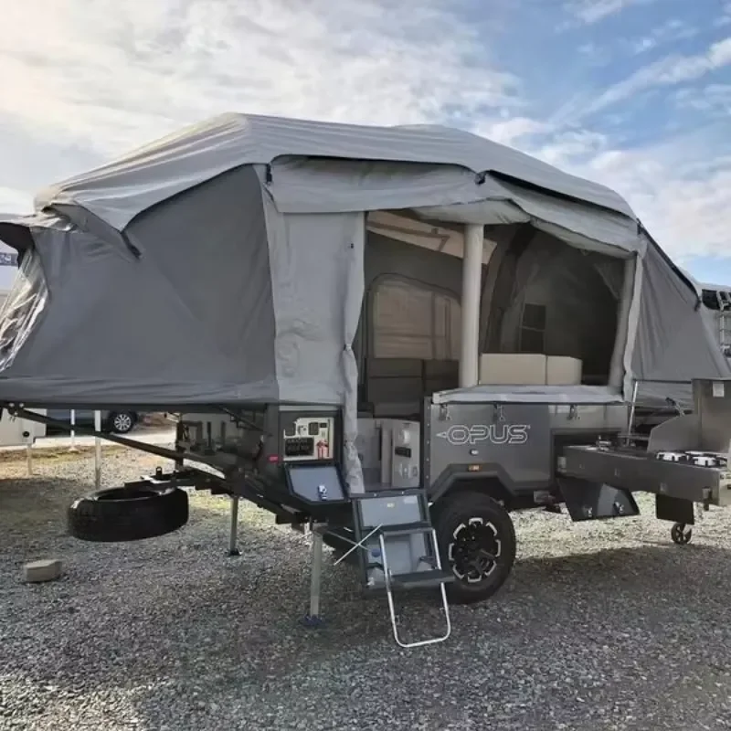 Popup RV Tent for Outdoor Inflatable Camping Travel Trailer Air Caravan Weatherproof Awning