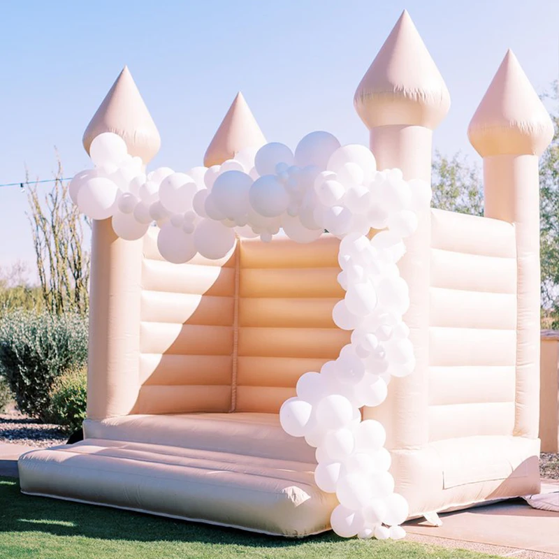 Free Air Shipping Commercial Durable White Inflatable Bouncer Castle Air Bounce House for Sale