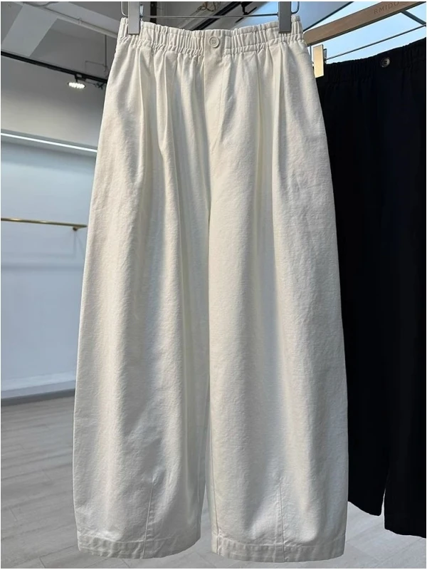 

Мужские повседневные брюки больших размеров прямого кроя, свободные брюки-баллоны, дышащие, удобные, всесезонные, в стиле High Street