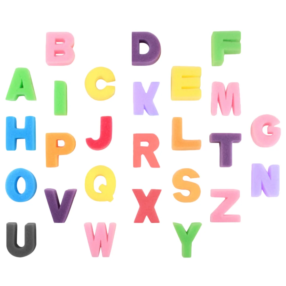 

26 Pcs Spong Alphabet Sponge Stamp Painting Stamps for Kids Graffiti DIY Letter Sponges Child