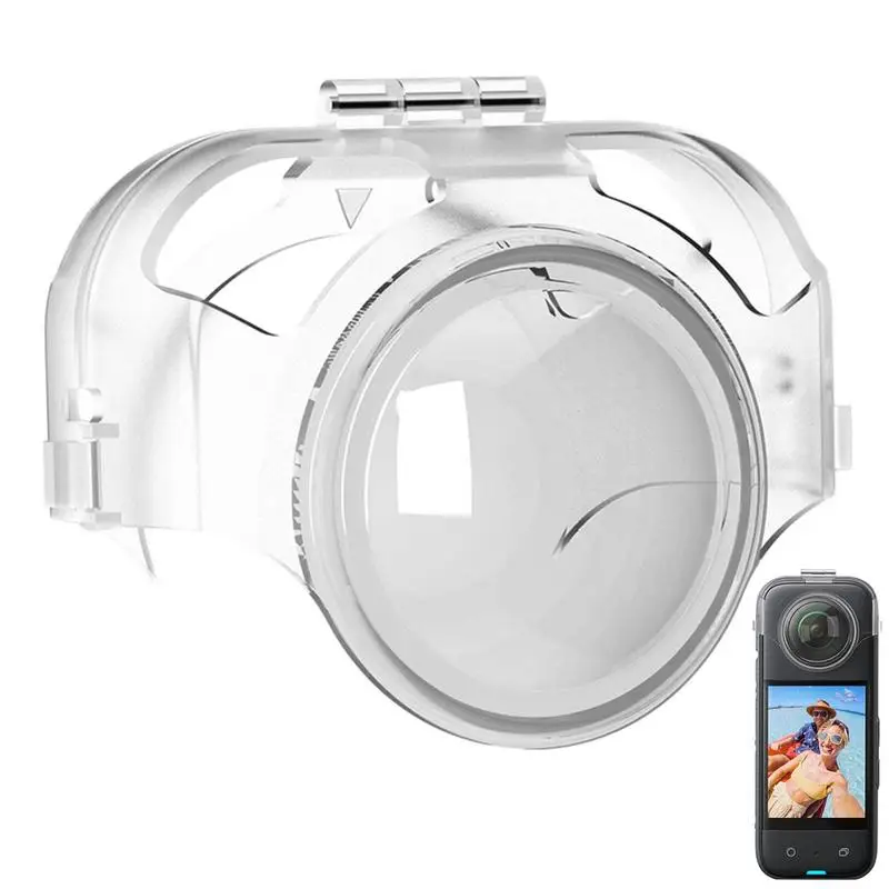 Protecteur d'objectif Transparent pour Insta 360 X3, Protection d'objectif miroir étanche pour caméra 360x3, accessoires de Protection