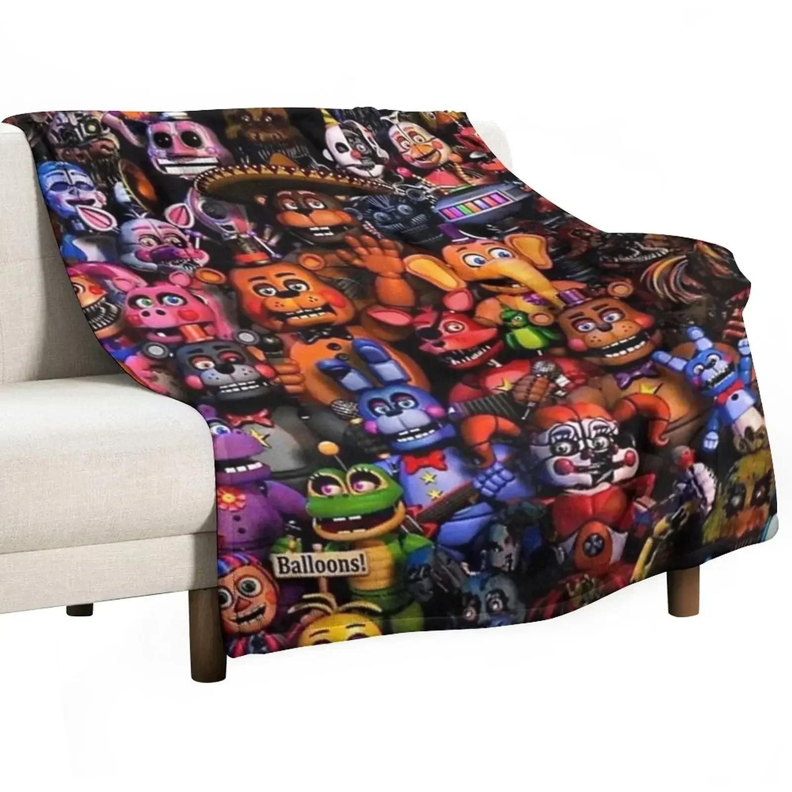 

FIVENIGHTSATFREDDY'S TEAM Throw Blanket Travel Softest Blankets