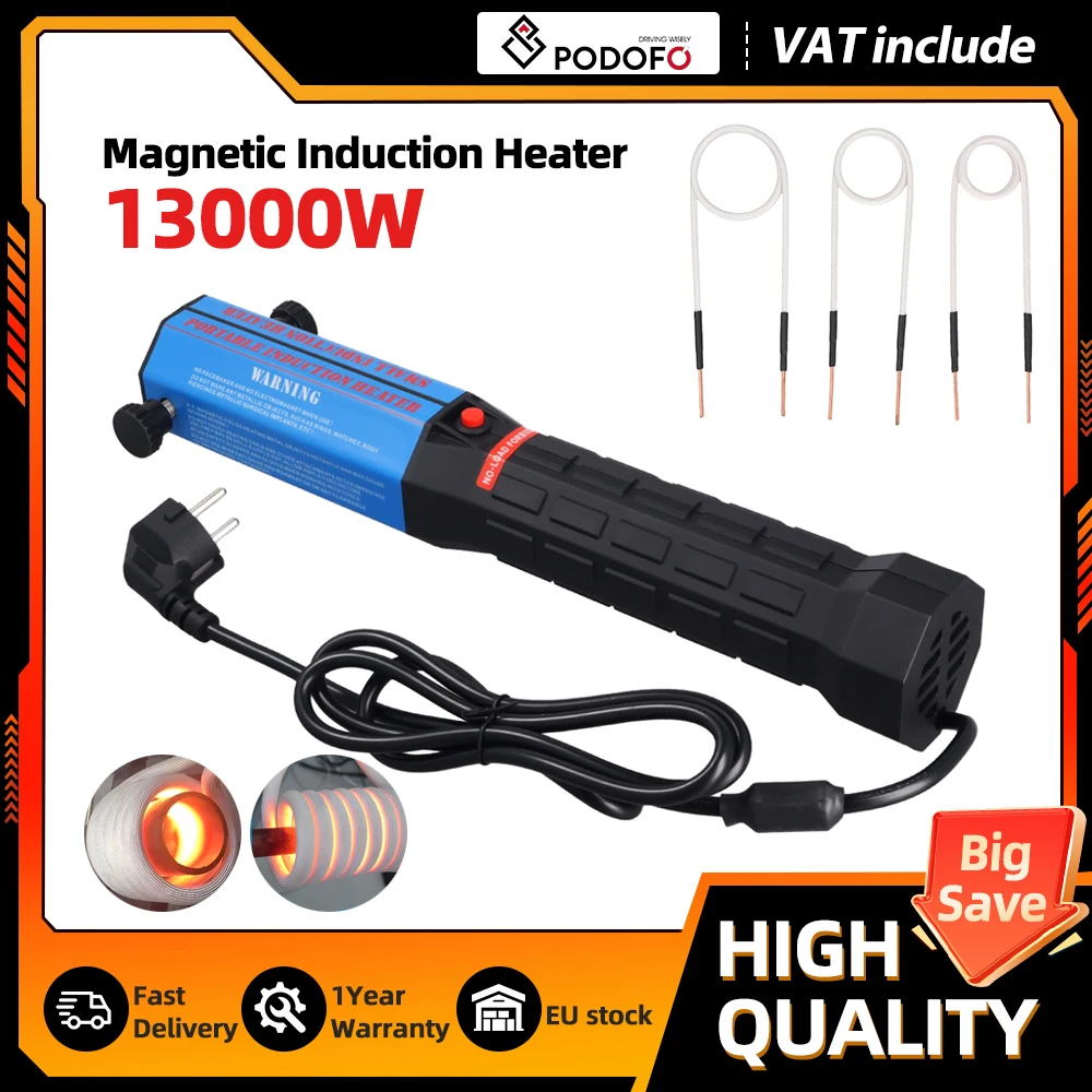 Image of Podofo Neuer 1300W Hochleistungs-Magnetinduktionsheizer als Schraubenentferner für Rostige Schrauben und Muttern