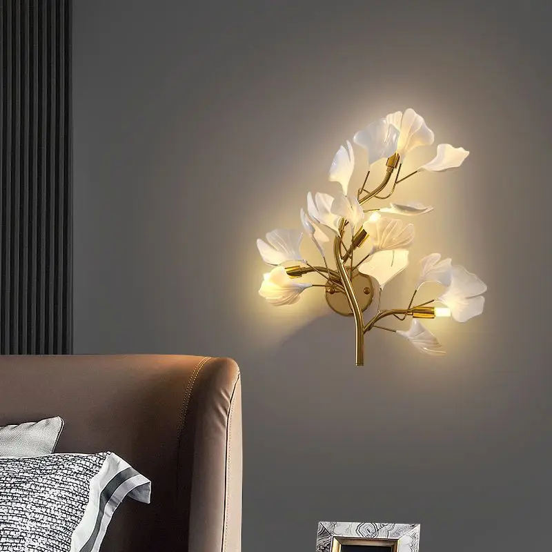 Creative Nordic Art TV Wall Lamp Light Luxury Living Room Bedroom Aisle Bedside Room Background Wall Bedside Lamp Decoration