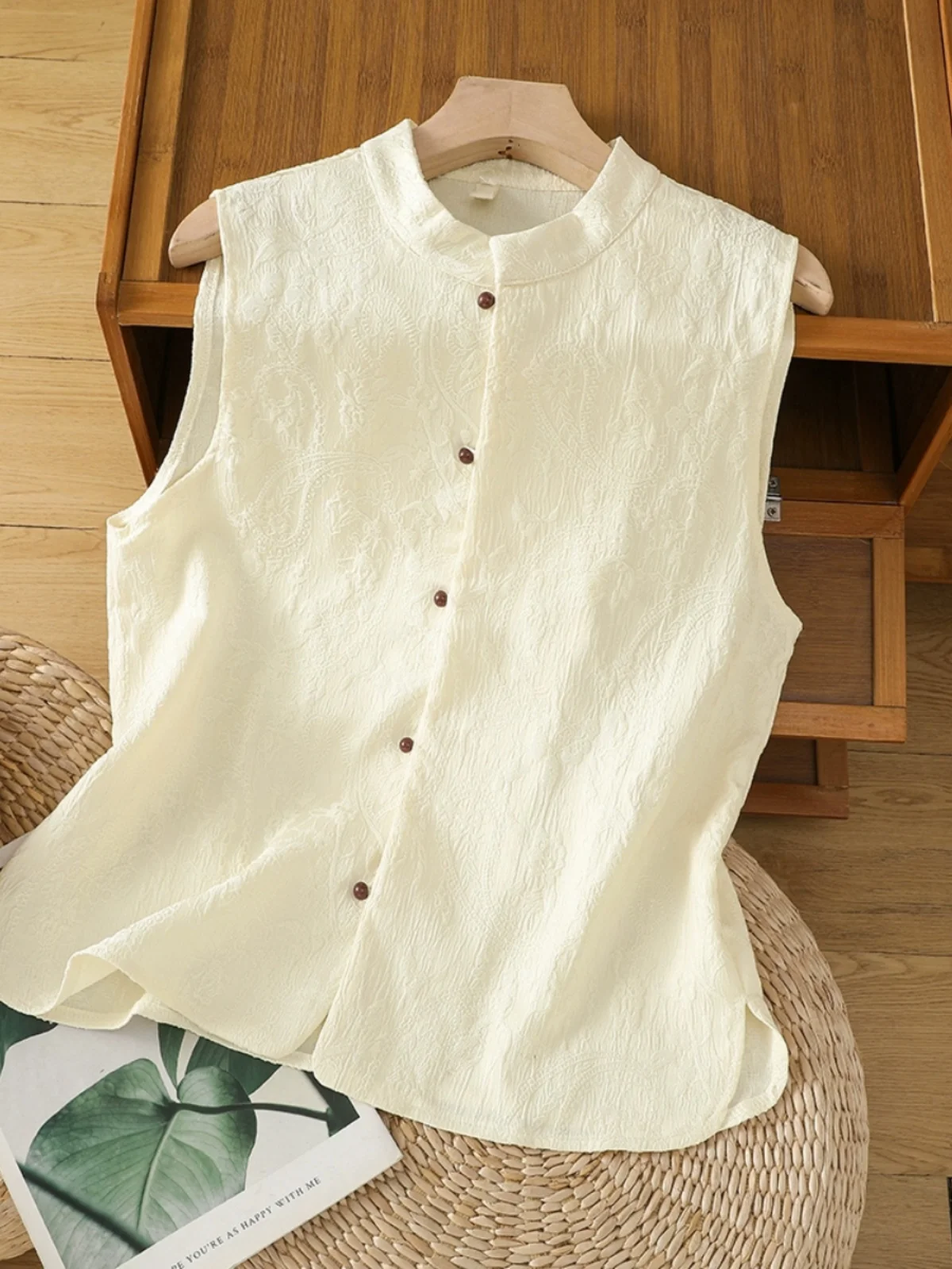 

New Chinese Sle High-End Women's Vest Svel Summer Faionable Versatile Traditional National Sle Top Women's Faion