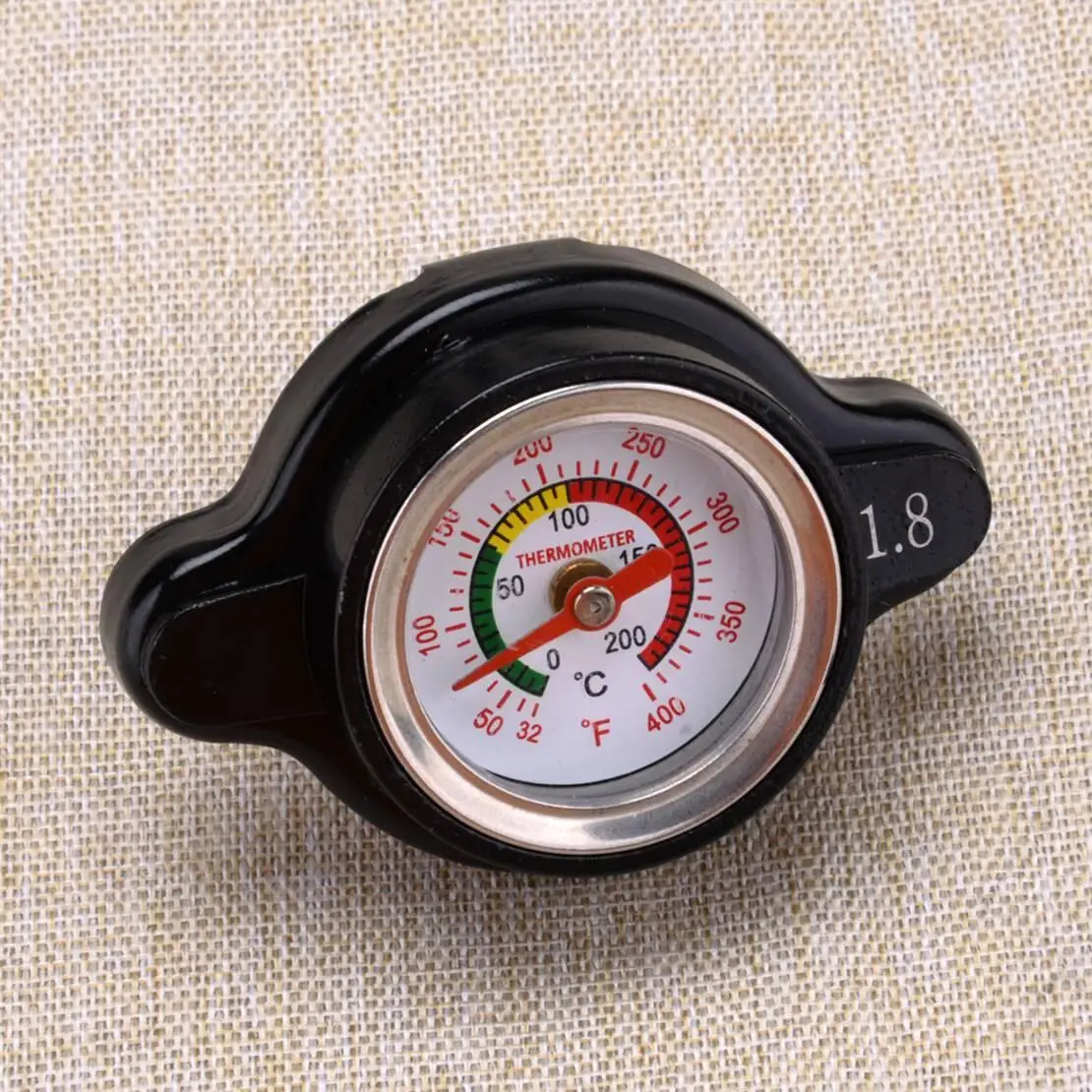

Car High Pressure Radiator Cap Cover with Temperature Gauge 1.8 Bar fit for Universal