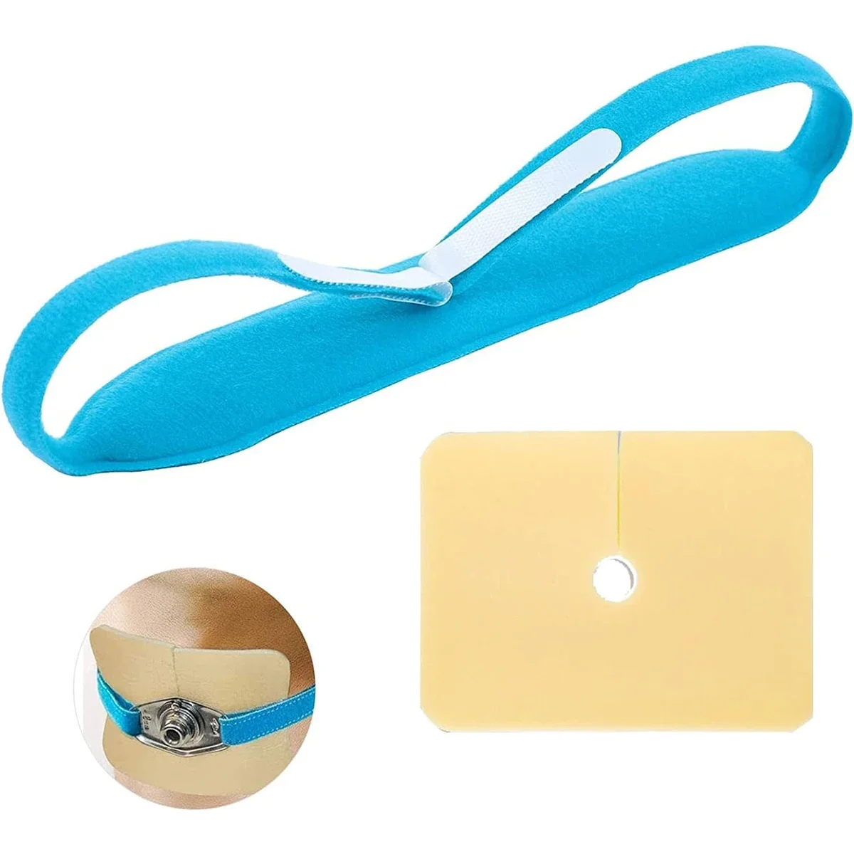 Medical Self-Adhesive Wound Dressings Tracheostomy Catheter Tube Holder with Support Brace Fixation Fixed Belt Strap