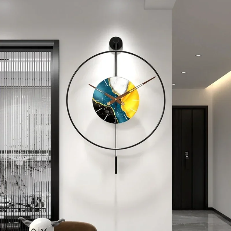 Modern Wall Clock Living Room Watches Art Decor Luxury Elegant Clocks Pendulum Retro Kitchen Silent Minimalist Stylish Bedroom