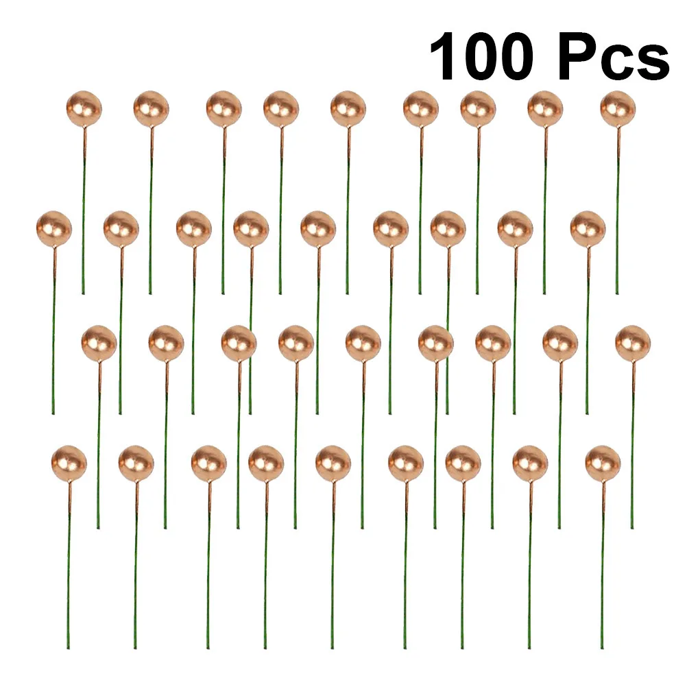 100 قطعة عيد الميلاد الكرة الذهبية التوت الحلي 10 مللي متر DIY بها بنفسك زينة التوت الاصطناعي لقضاء عطلة الحدث شجرة الملحقات