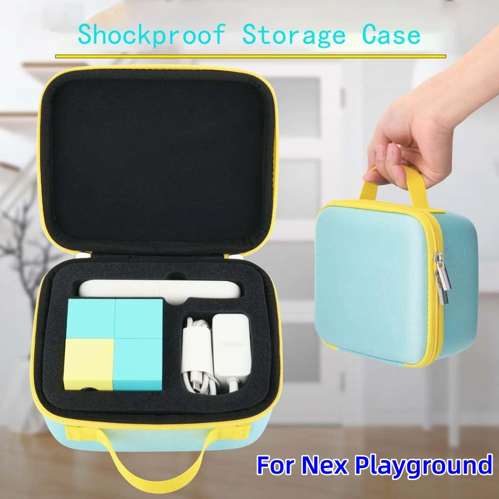 

Travel EVA Hard Case Fit for Nex Playground Game System Game Console Power Cord Remote Control Privacy Cover Accessories Bag