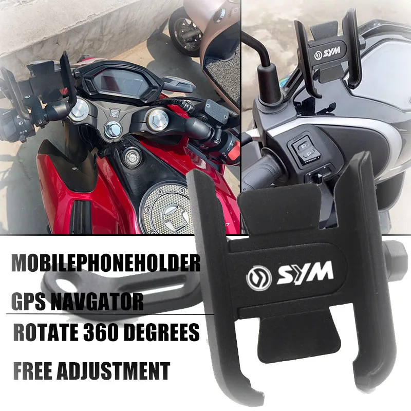 Motorcycle Mobile Phone Holder For SYM CRUISYM 125 180 300 GTS 250i 300i Maxsym 400 600 jet 14 Handlebar Phone GPS Stand Bracket