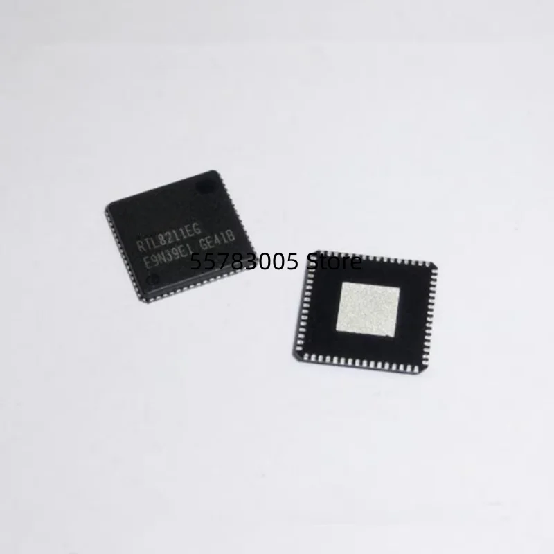 10PCS New RTL8211EG-VB-CG Silk screen RTL8211EG  QFN64 Ethernet controller chip