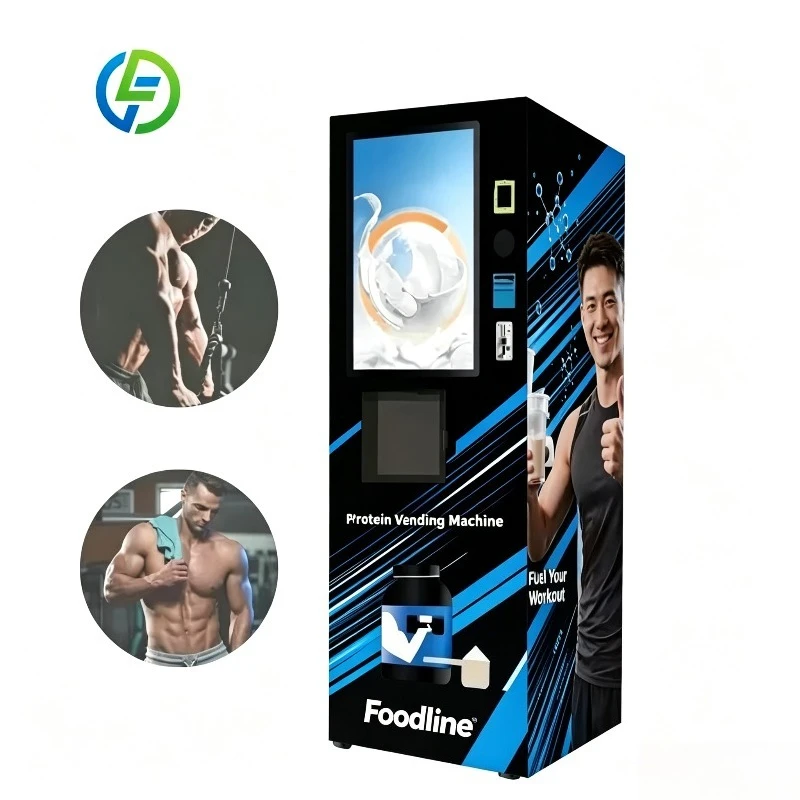 FL Customized Shakes Whey Gym Protein Powder Dispenser Machine with SDK 28L Capacity Touchscreen Display for Gym Use