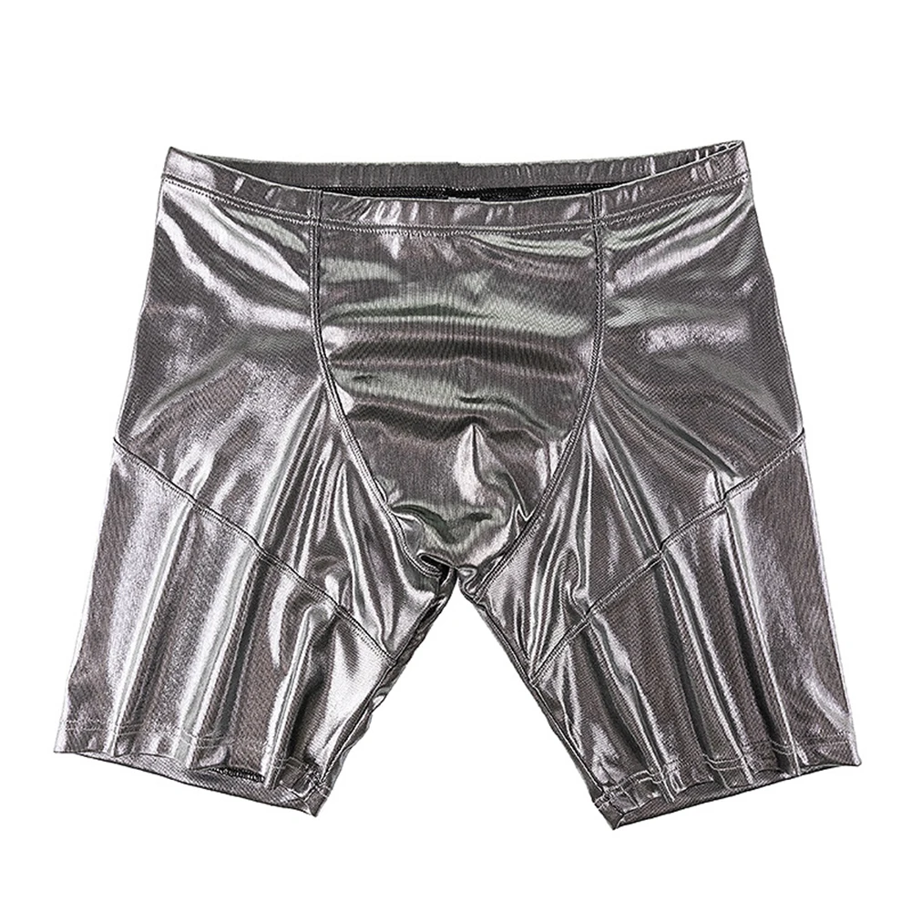 

Running Sports Training Men Boxer Underwear Glossy Solid Color Boxers Shorts U Pouch Panties Underpants