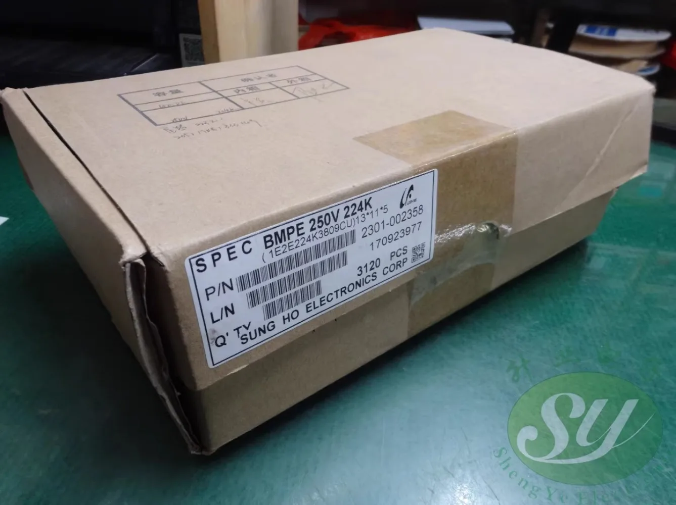 20 piezas SUNG HO BMPE 0,22 uf/250 v 220nf u22 224 nuevo condensador de película 10MM