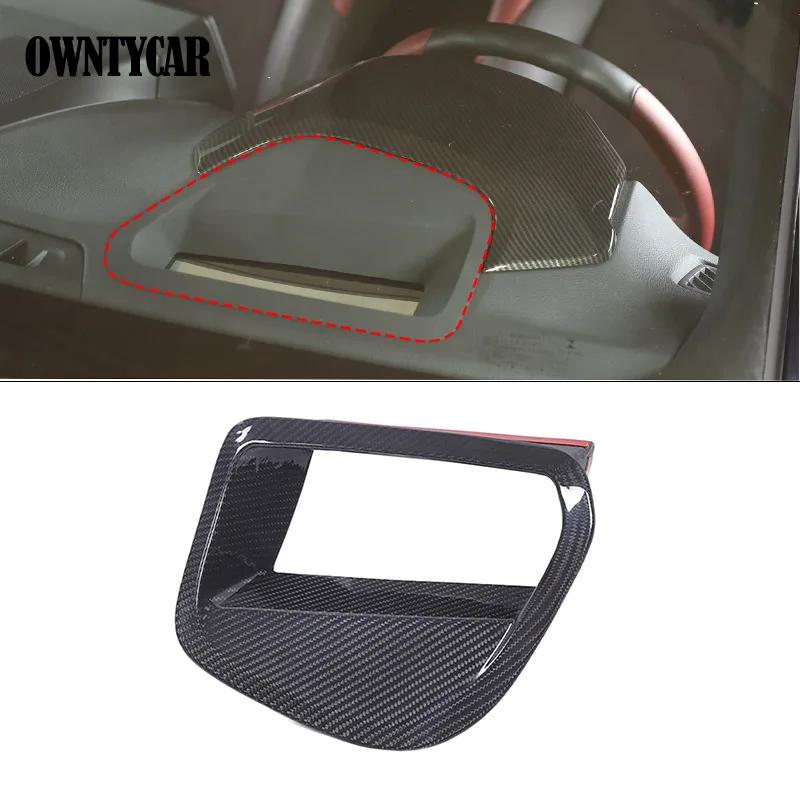 

Real Carbon Fiber For Toyota GR Supra A90 MK5 2019-2025 Center Console Dashboard Storage Panel Trim Cover Interior Accessories