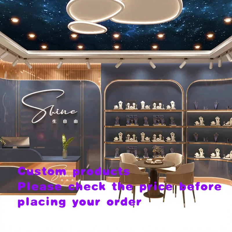 custom.Customizable Rectangular LED Promotional Jewelry & Jade Artifact Display Cabinet Retail Shops & Malls
