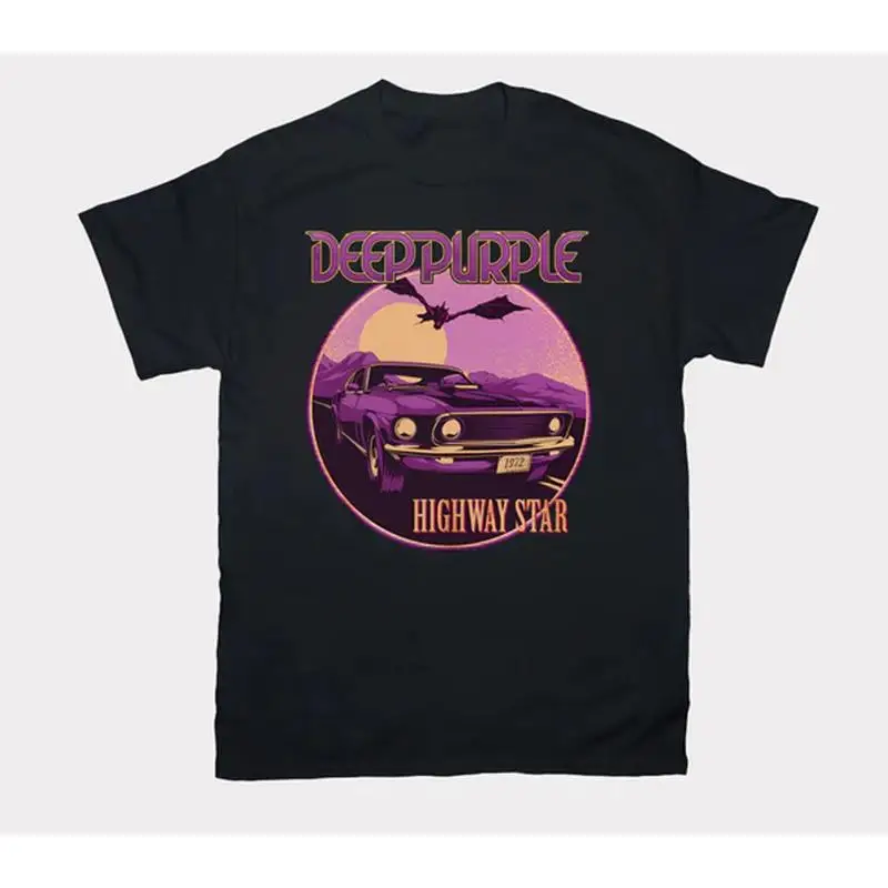 Deep Purple Highway Star Black T Shirt All sizes S to 5Xl