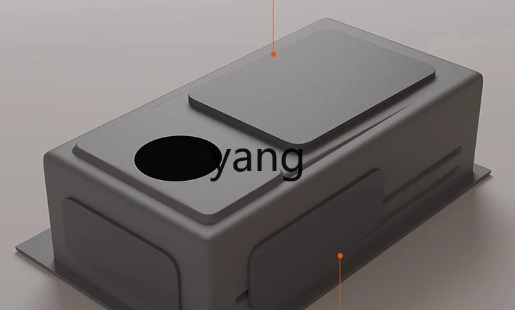 حوض غسيل الخضروات LTT 304 من الفولاذ المقاوم للصدأ للمطبخ، حوض فردي كبير سميك