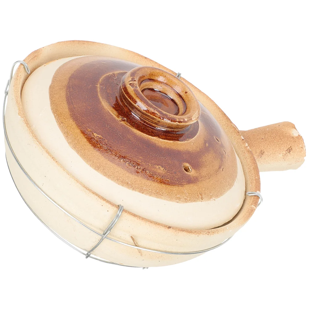 

Noodles Pot Terracotta Casserole Pottery Clay Kitchenware Small Individual Stew Pots with Lids