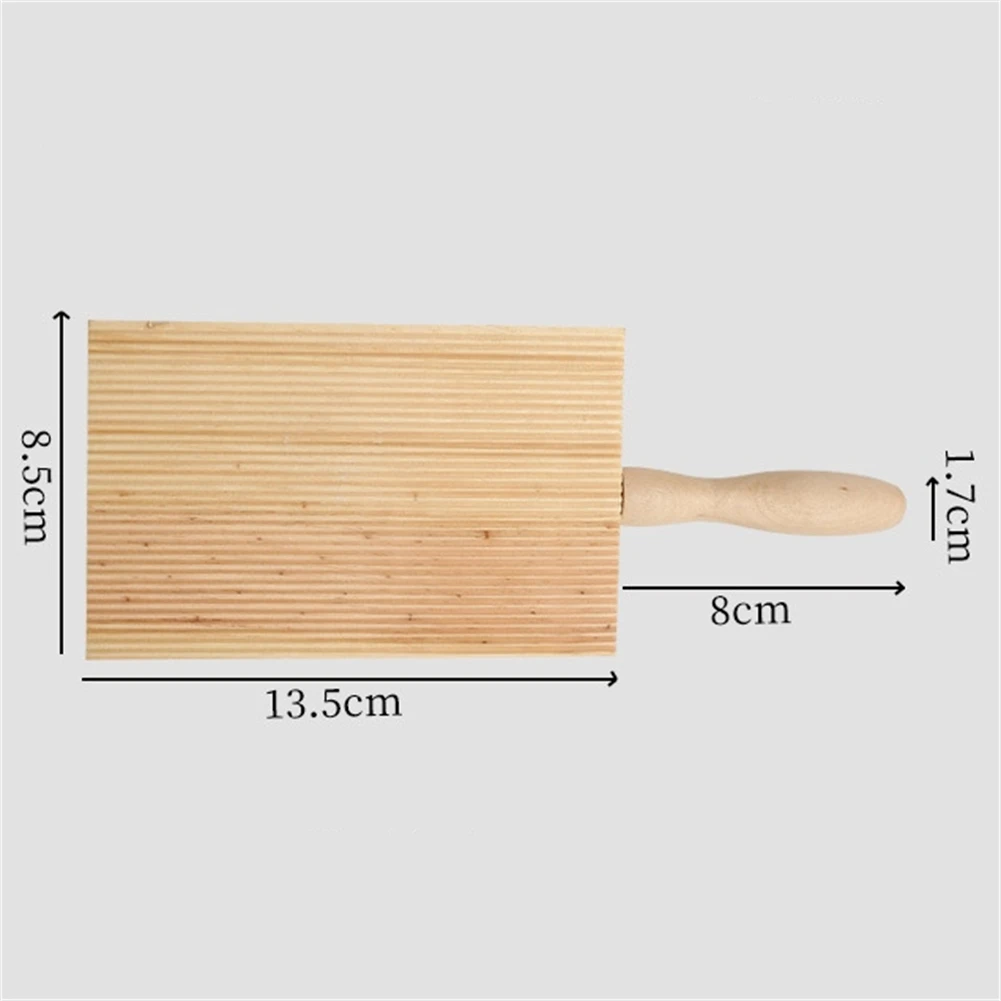 Wooden Kitchen Board Specifically Designed for Gnocchi and Cavatelli Pasta Making with Ergonomic Handling Features