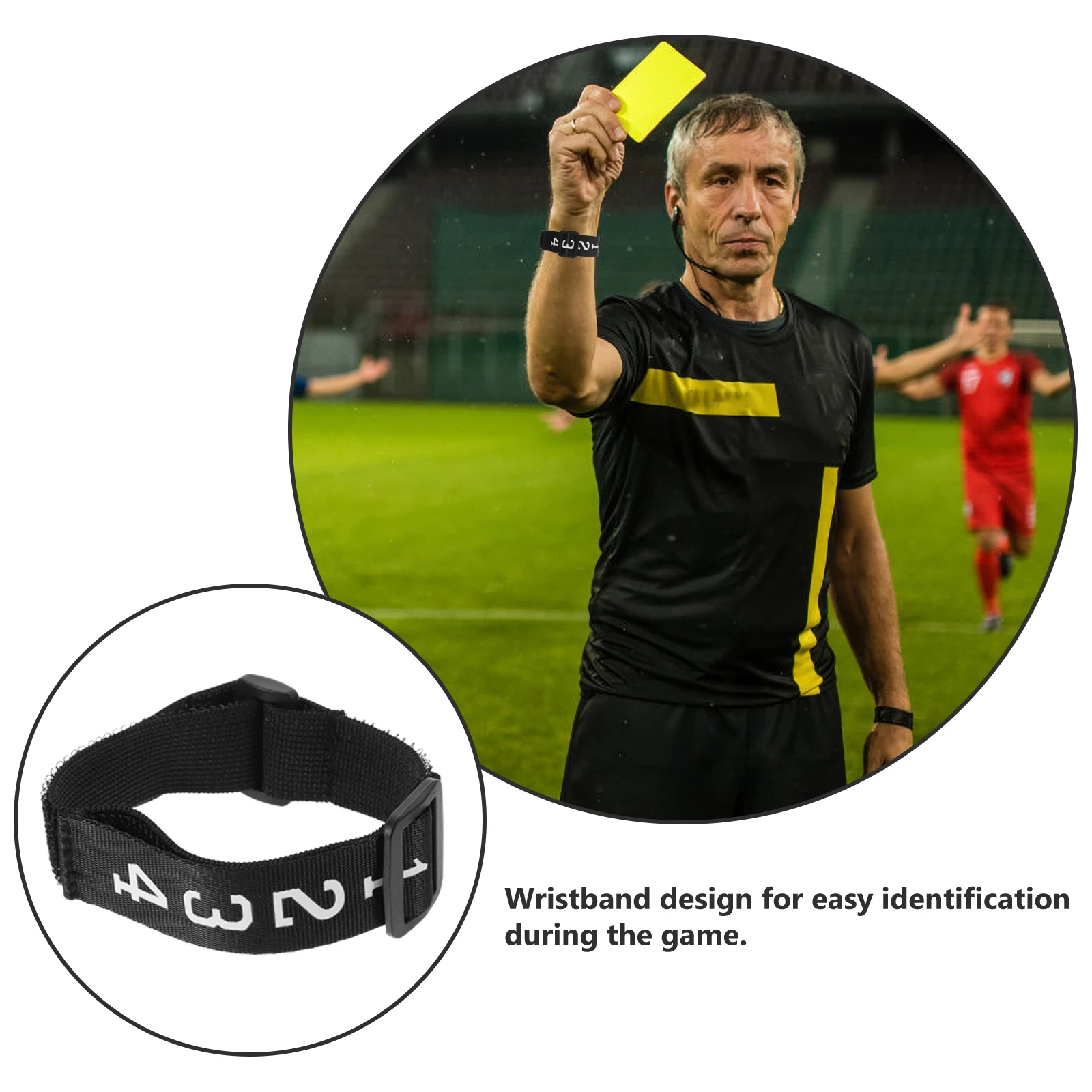 

4pcs Number Band Convenient Wristbands Accessories Numbered Wristband Gear Official Wrist Durable Football Numbered Band Sliding