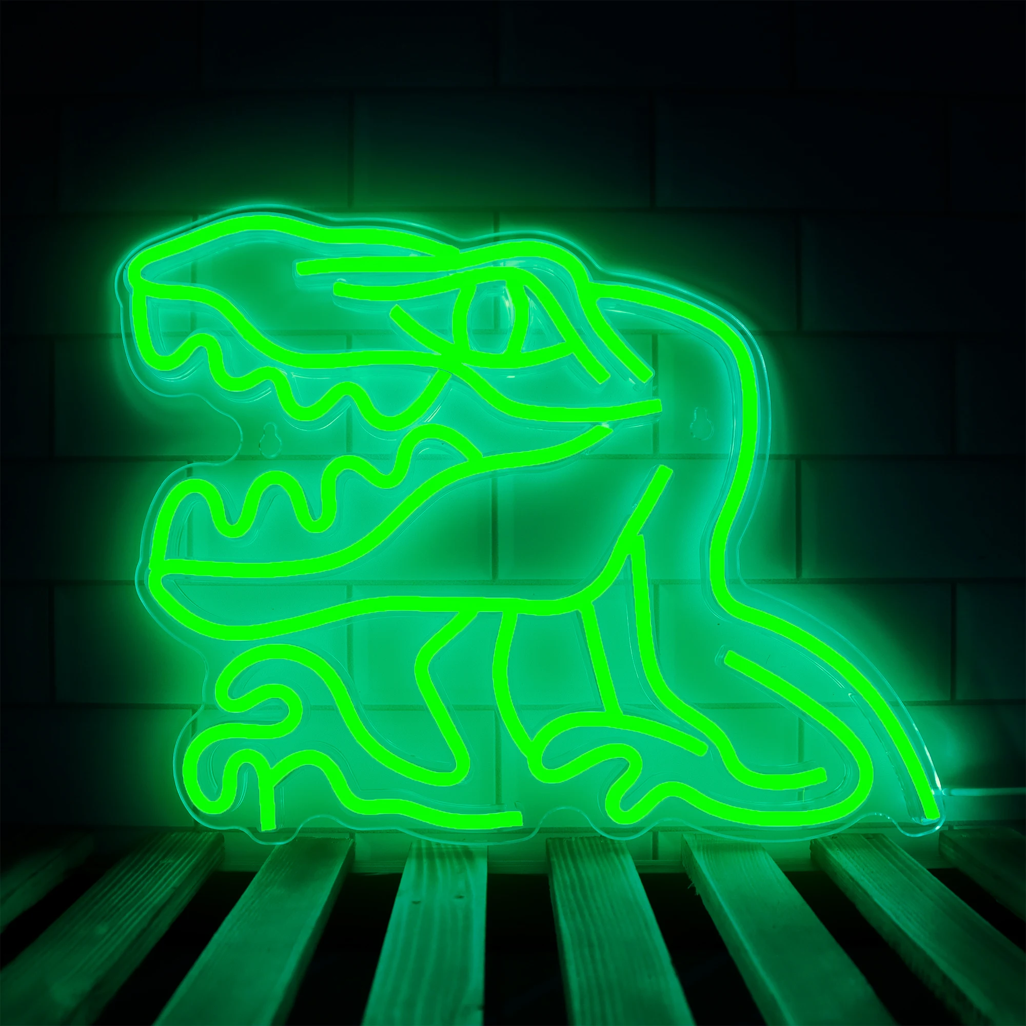 Dinosaur Neon Sign LED Light USB Powered Night Lamp Acrylic Wall Hanging Art For Home Kids Room Wall Decor Gift