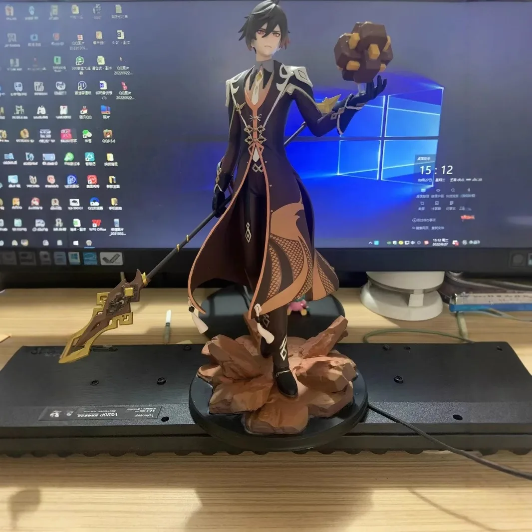 

Game Peripherals GK Rock God Zhongli Tiandong Wanxiang Rock King Emperor Standing Statue Statue Model Boxed Artwork