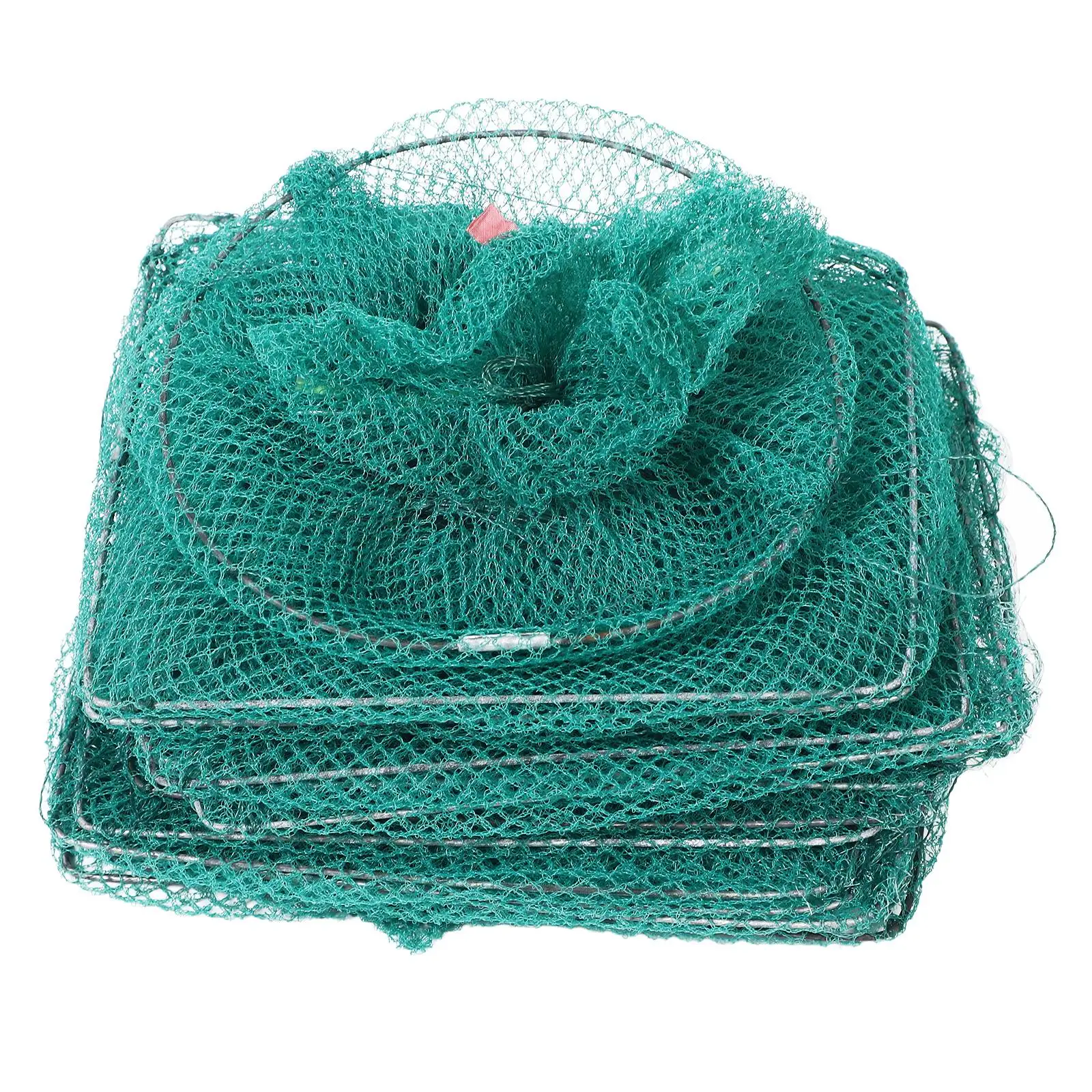 

Shrimp Trap Fish Net Large Size Fishing Nylon Cast Portable Storage Crawfish Lobster Traps Fish Tank River Aquarium