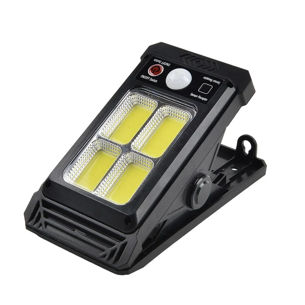 Luz de pared con sensor de movimiento solar más vendida: impermeable, uso interior y exterior, luz para valla, luz de jardín, luz con clip con sensor de movimiento