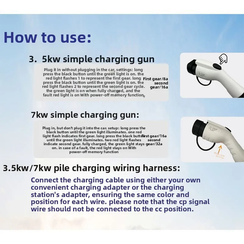 مسدس شحن خالي من التأريض كومة شحن منزلية أصلية معيار وطني محمول عالمي متين جديد #4