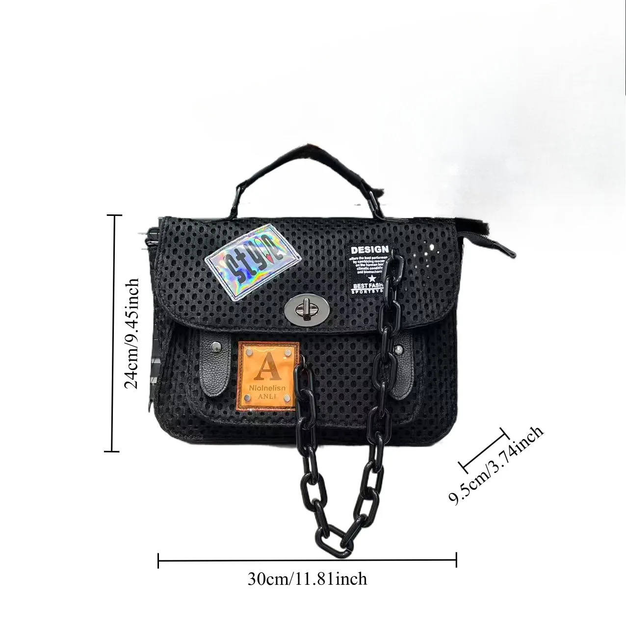 Fashionable creative alarm clock bag handbag imitation retro watch fashionable women's shoulder bag handbag hanging bag