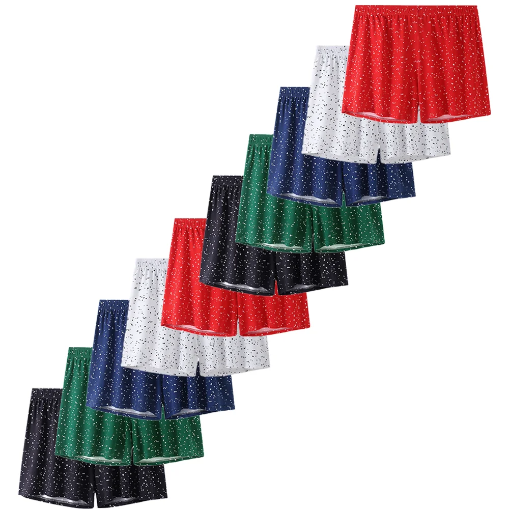 

10PCS Men's Polka Dot Boxer Shorts Loose Casual Soft Skin-Friendly Breathable Daily Wear Underwear