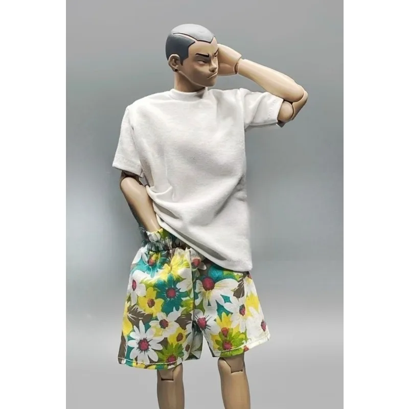 CROWDHTOYS 1/6 Schaal Mannelijke Soldaat Trend Shorts T-shirt Kleding Model voor 12 "Actiefiguren Lichaam Decoratie