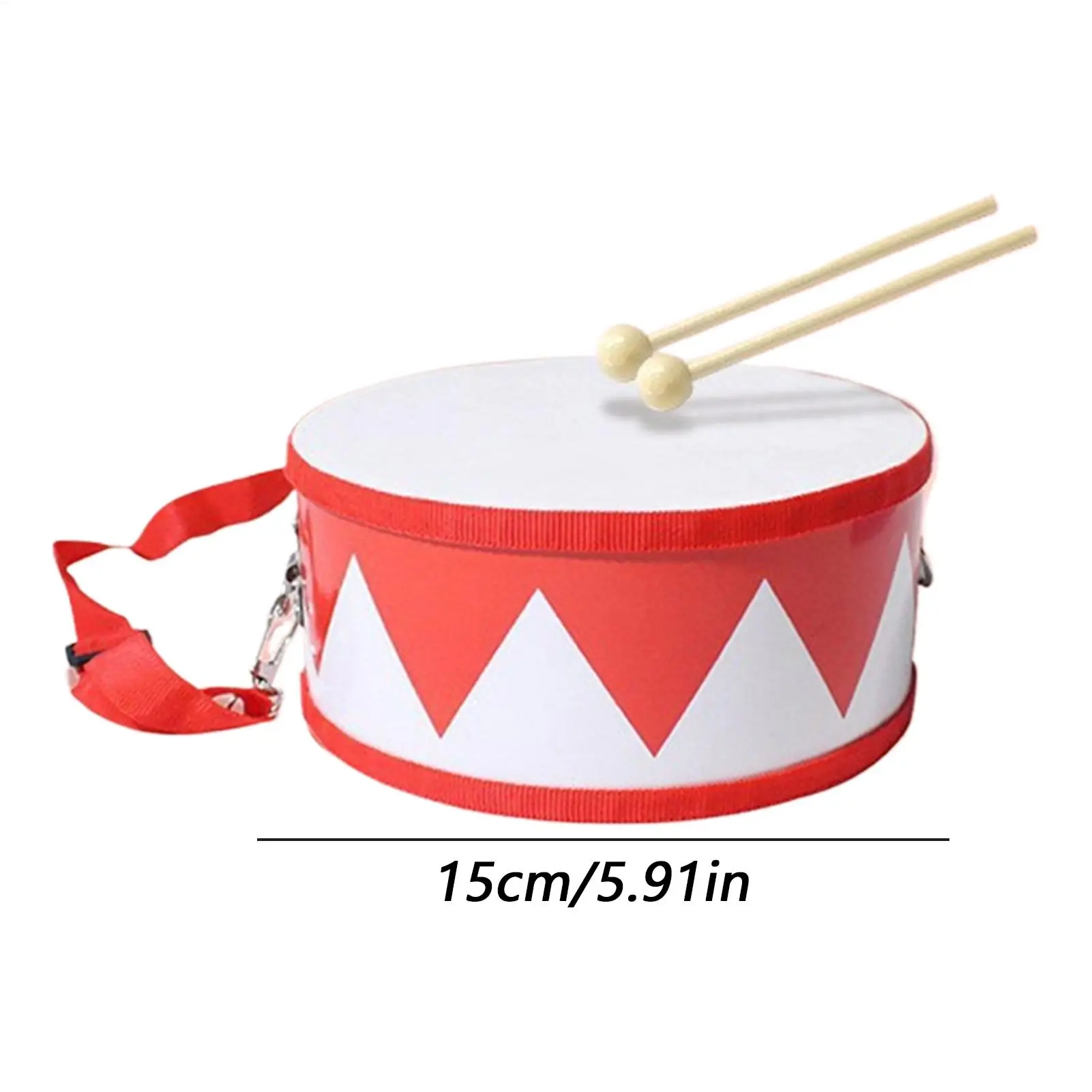 おもちゃのドラムセット 教育用楽器 5.9インチ 調節可能なストラップ おもちゃの楽器セット 2-5歳の男の子と女の子向け 早期